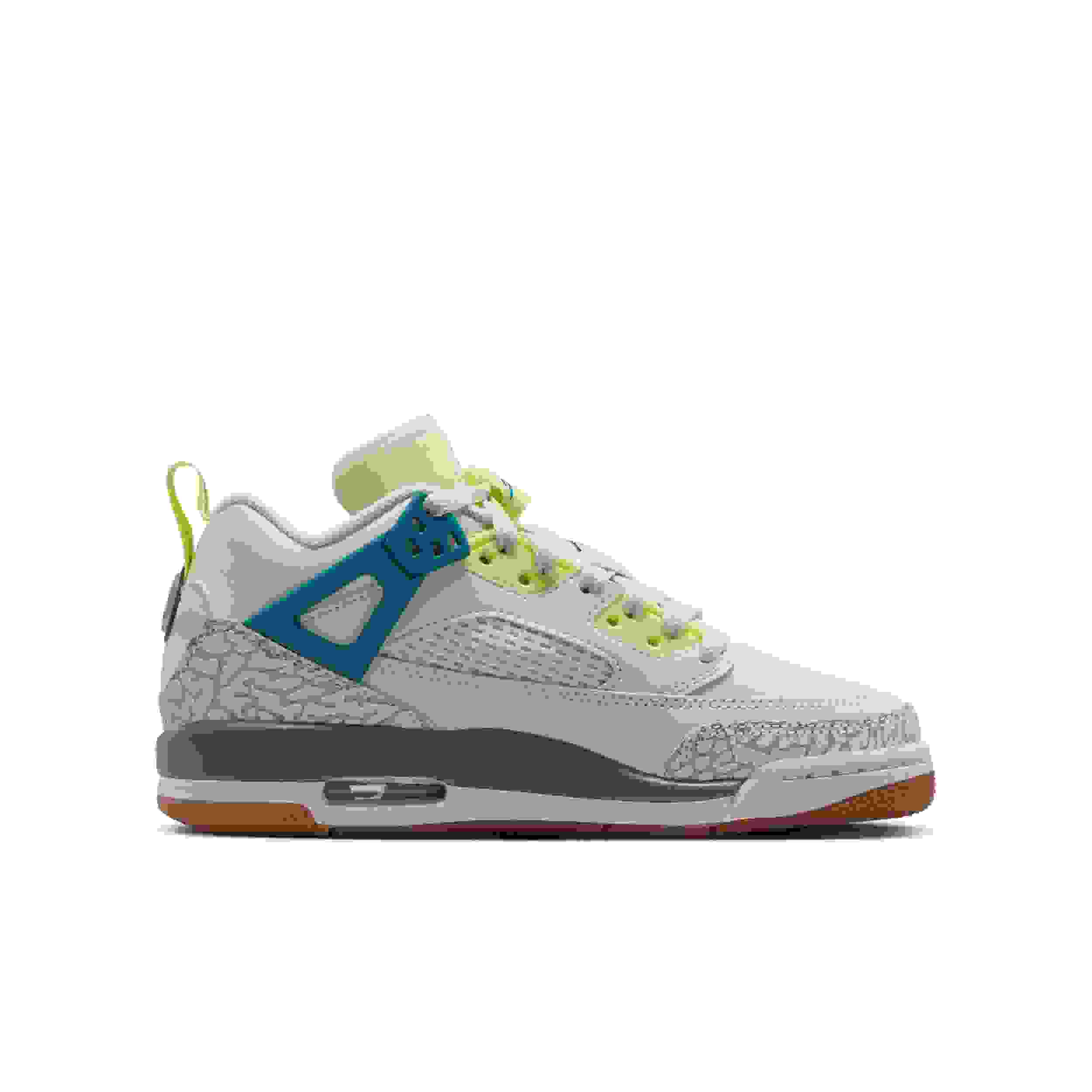 Jordan Spizike Low Grade School Girls' "Sea Glass/Dusty Sage/Light Lemon Twist/Green Abyss" Shoe